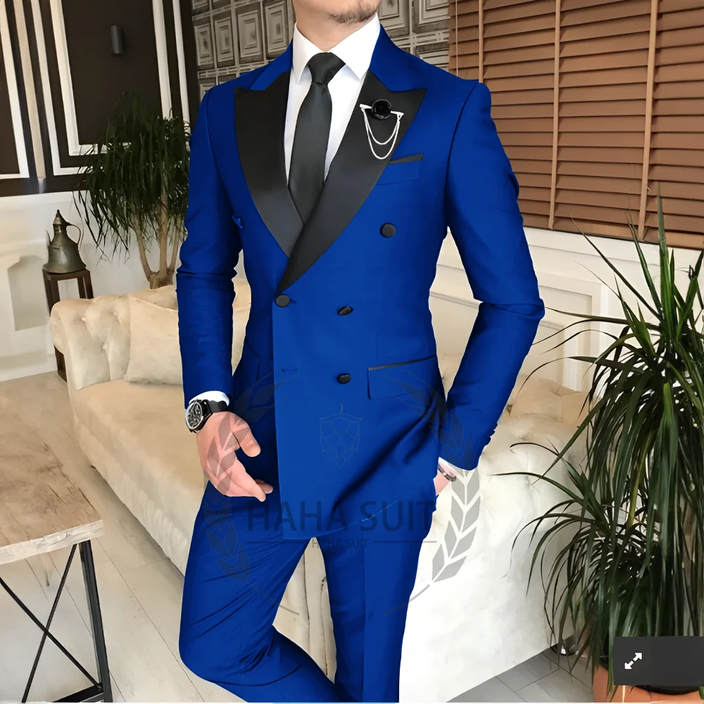 Men's Suit Tailored   2-Piece   Clothing Fashion Men's  Wedding Groom Suits Best Man Dinner Engagement Tuxedo