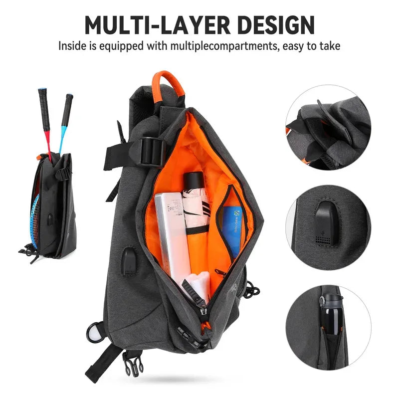 Anti-theft Crossbody Chest Bag for Men and Women Small Single Shoulder Double Shoulder Bag Hiking Cycling Travel Chest Hanging B