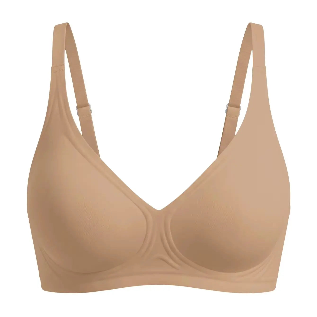 Seamless Jelly Bra for Women Soft Support Wireless No Trace Push Up Comfortable Yoga Daily Wear Brassiere Adjustable Straps
