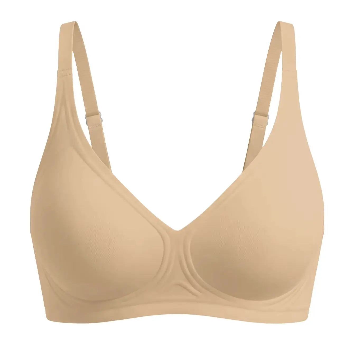 Seamless Jelly Bra for Women Soft Support Wireless No Trace Push Up Comfortable Yoga Daily Wear Brassiere Adjustable Straps