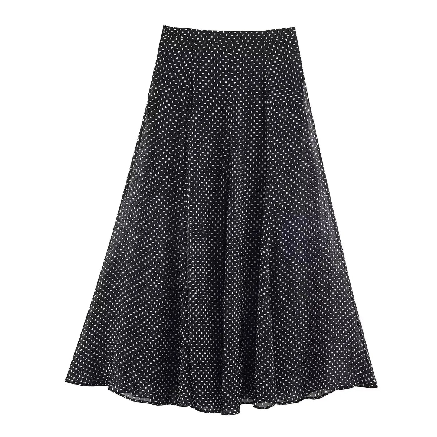 Polka Dot Printed Midi Skirts Two Piece Sets for Women Summer Chic Bow Tied Blouse Top Suits Woman 2 Piece Outfits