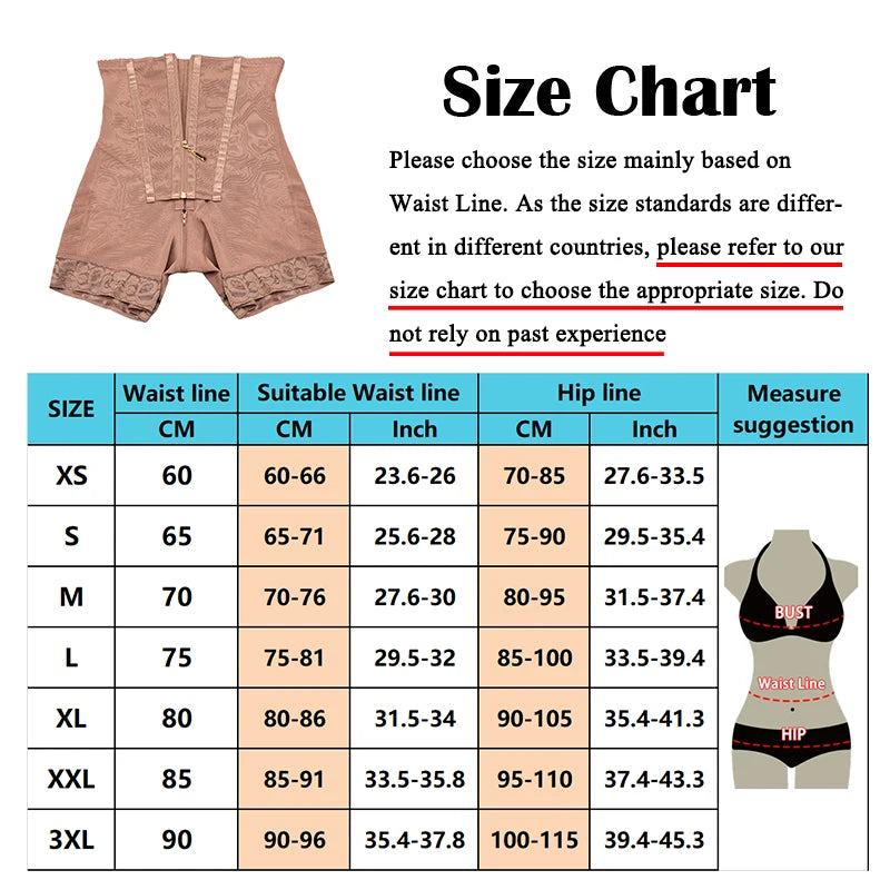 Tummy Control Shaper Butt Lifter Shapewear Colombian Girdle Sculpting Corset Slimming Body Reducer Woman High Waist Panties